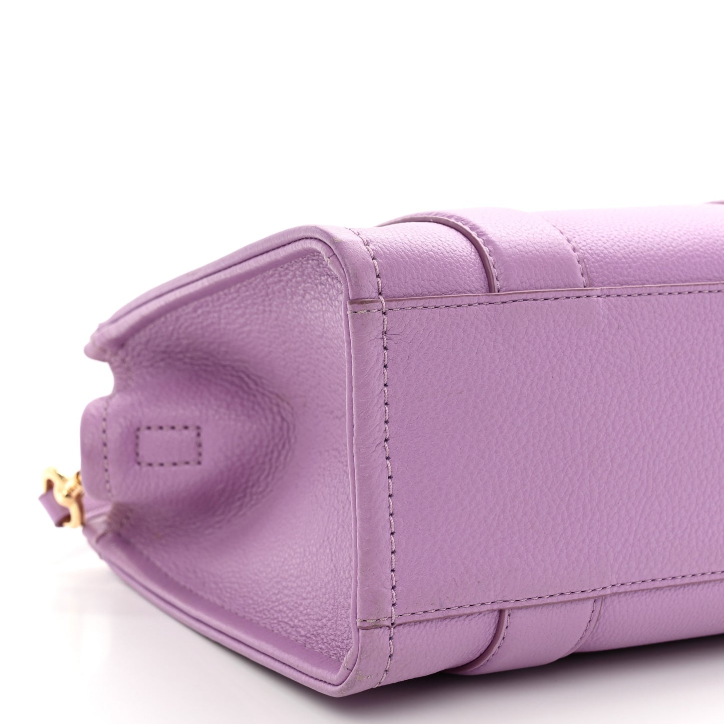 Grained Calfskin Small The Tote Bag Regal Orchid