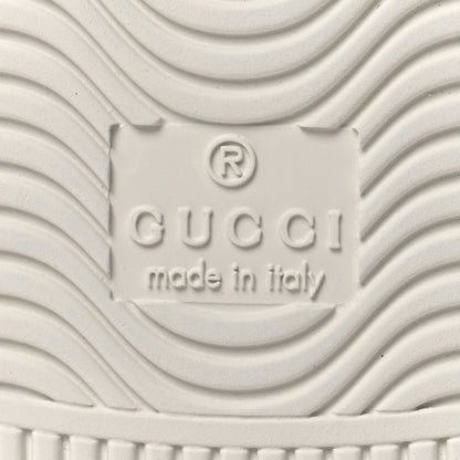 Gucci Calfskin Interlocking G Perforated Womens Ace Sneakers 38.5 White Grey Sky 7 of 9