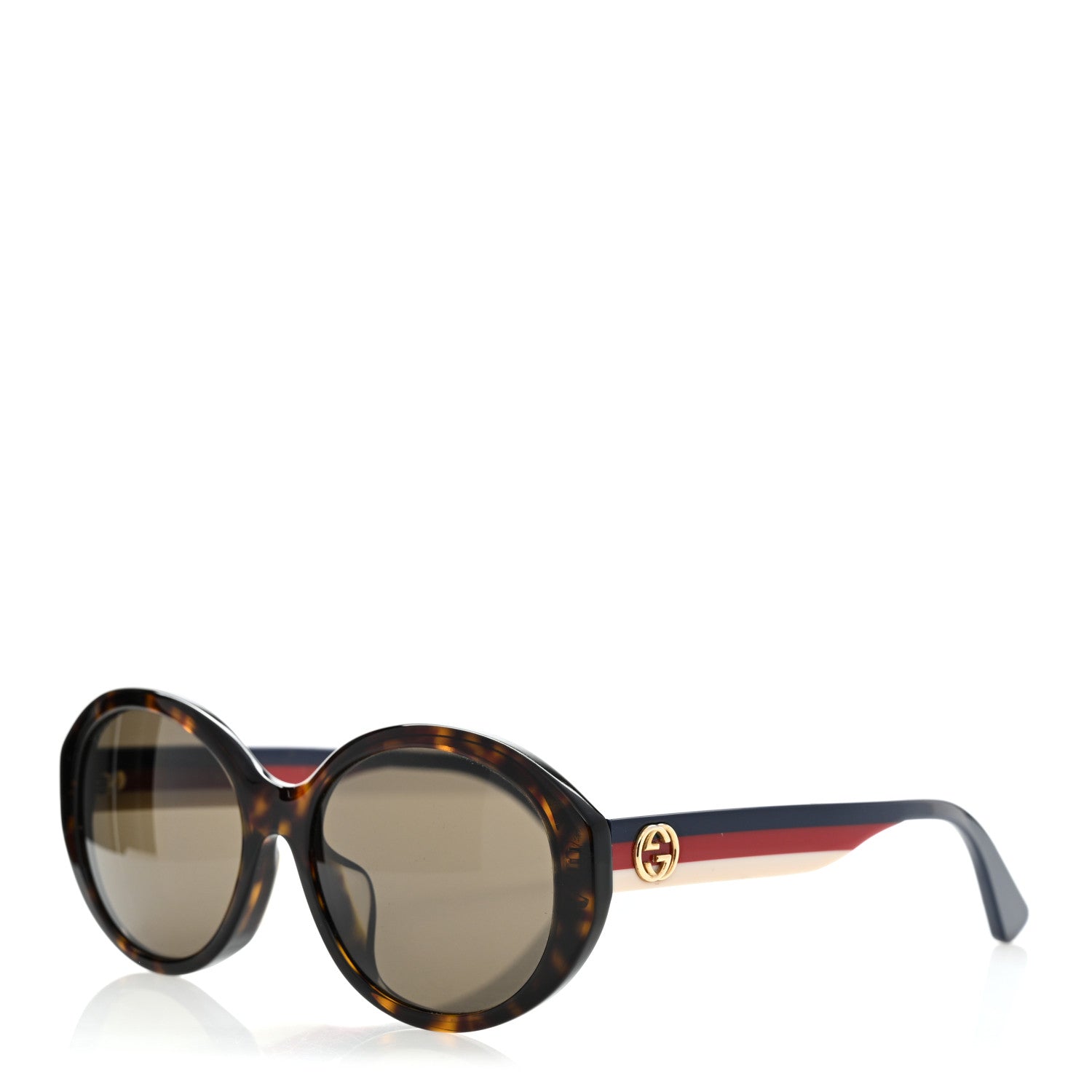 Gucci Round Web Sunglasses GG0279SA Havana 1 of 7