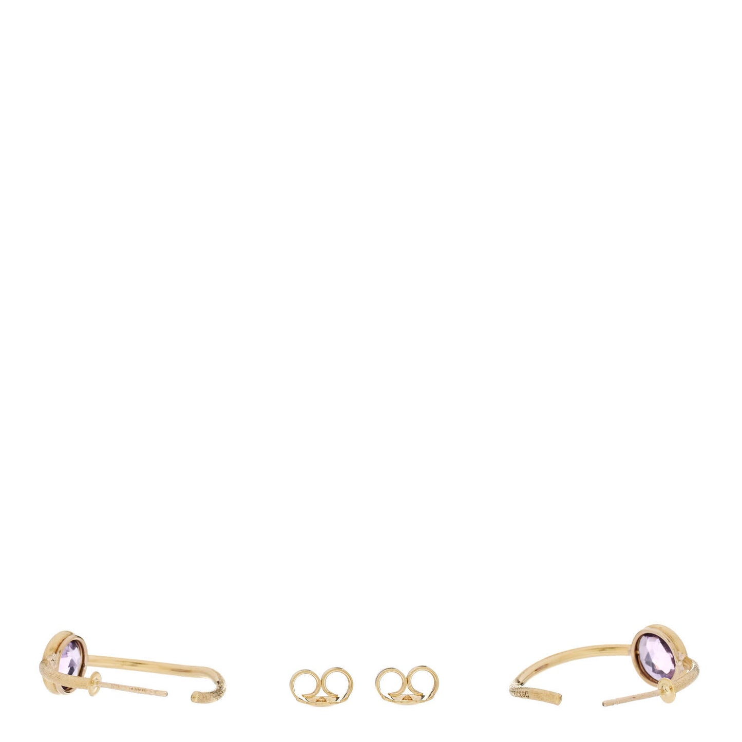MARCO BICEGO 18K Yellow Gold Amethyst Jaipur Hoop Earrings