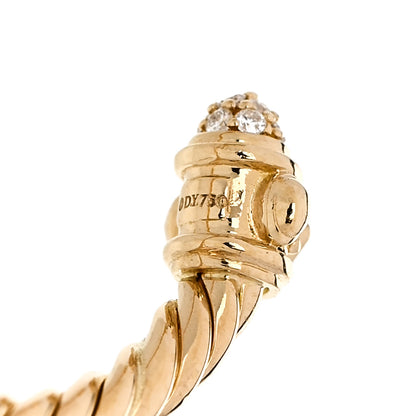 David Yurman 18K Yellow Gold Diamond Renaissance Ring 57 8 4 of 5