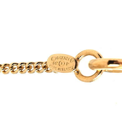 Chanel Crystal CC Necklace Pink Gold 5 of 5