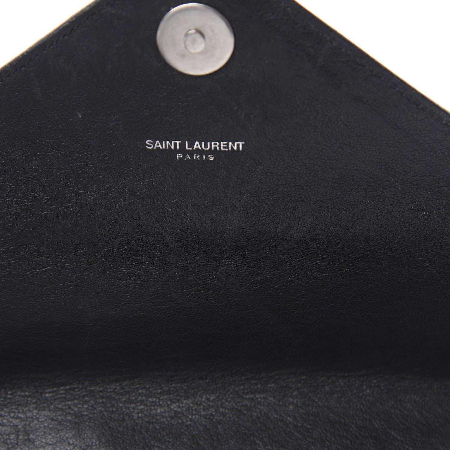 Saint Laurent Pony Hair Calfskin Monogram Leopard Print Medium Punk Chain Bag Blue 13 of 18