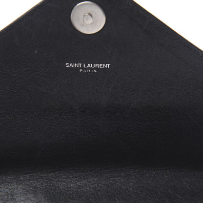 Saint Laurent Pony Hair Calfskin Monogram Leopard Print Medium Punk Chain Bag Blue 13 of 18