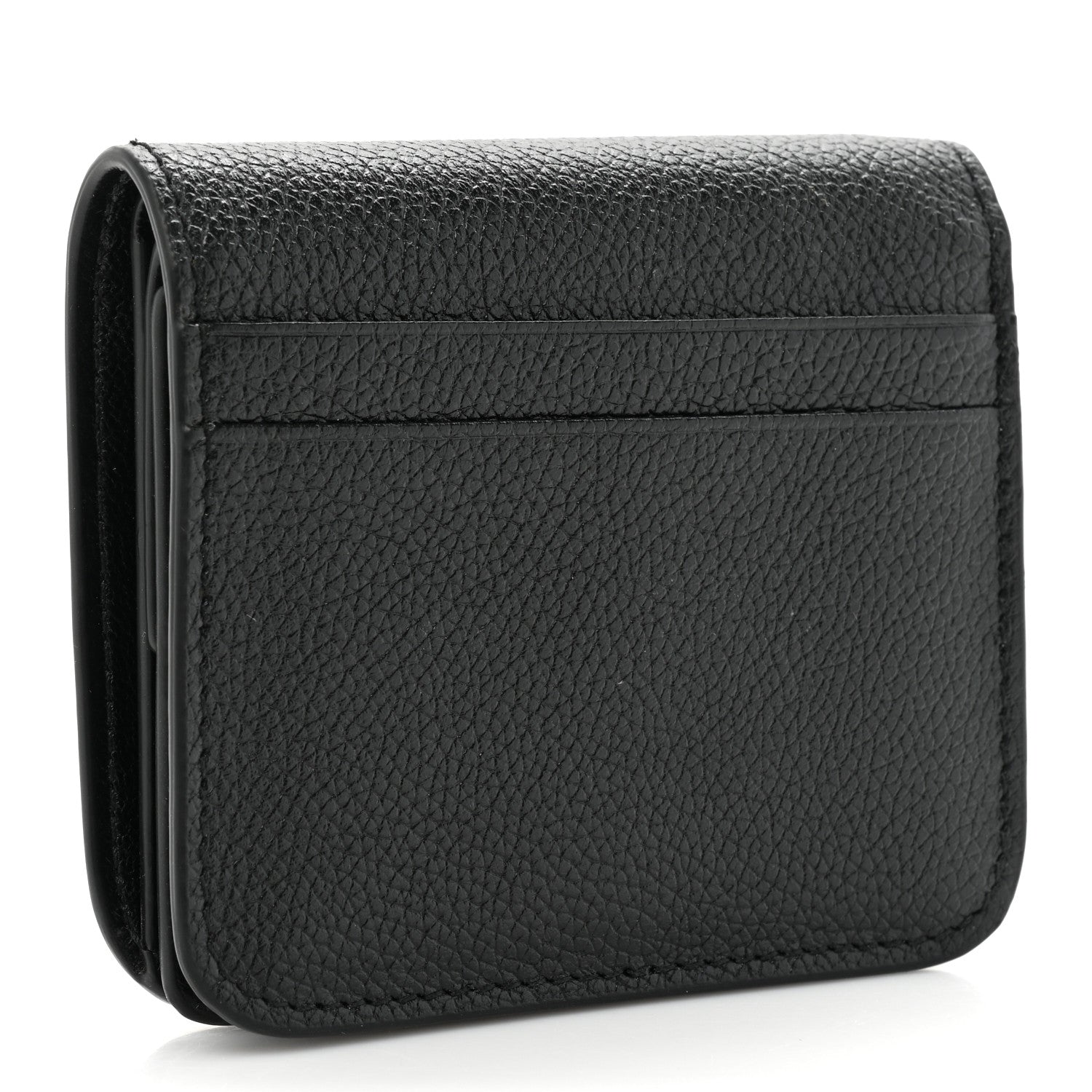 Balenciaga Grained Calfskin Essential Coin Case Card Holder Black 3 of 11