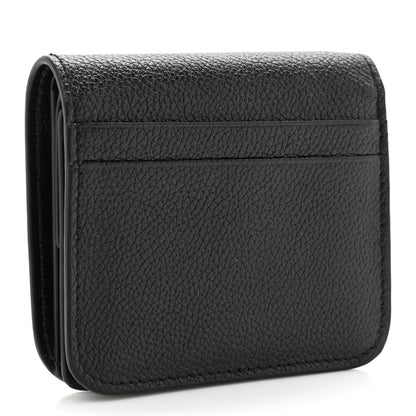 Balenciaga Grained Calfskin Essential Coin Case Card Holder Black 3 of 11
