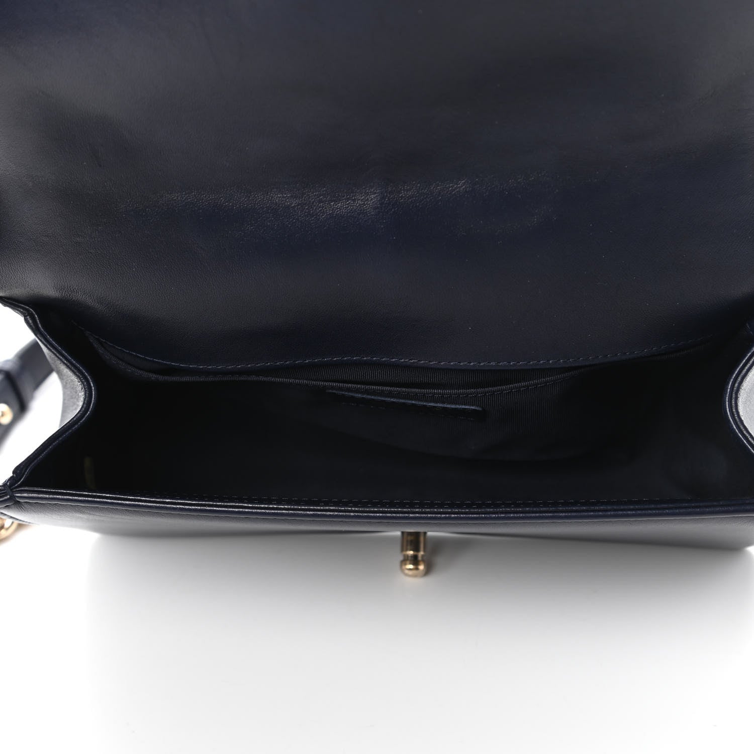 Chanel Lambskin Quilted Medium Boy Flap Dark Navy 5 of 11