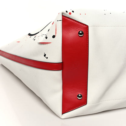 Christian Louboutin Canvas Frangibus Tote White Multicolor 9 of 10
