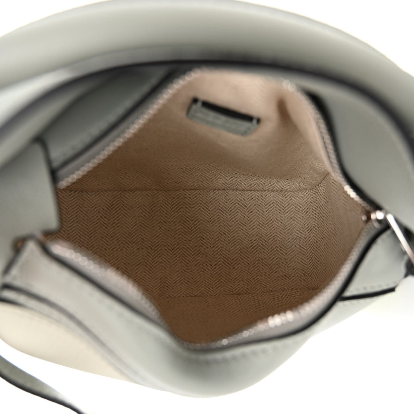 Calfskin Mini Puzzle Bag Ash Grey Light Celadon