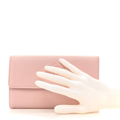 Chanel Caviar Timeless CC Large Gusset Flap Wallet Rose Pale 2 of 15