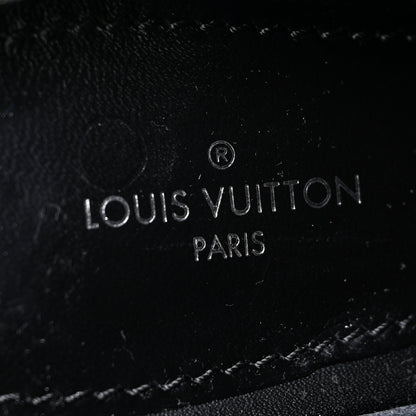 Louis Vuitton Calfskin Monogram Beaubourg Open Back Platform Derby Shoes 36.5 Black 8 of 9