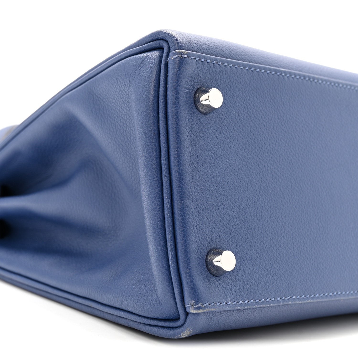Hermes Evercolor Verso Kelly Retourne 28 Bleu Brighton Capucine 9 of 16