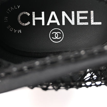 Chanel Resille Strass Kid Suede Patent Mary Jane Short Boots 39 Black 8 of 12