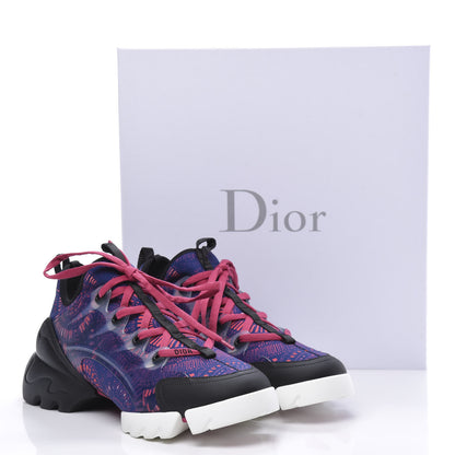 Christian Dior Technical Fabric Rubber Womens Fireworks D-Connect Sneakers 40 Deep Blue Pink 8 of 8