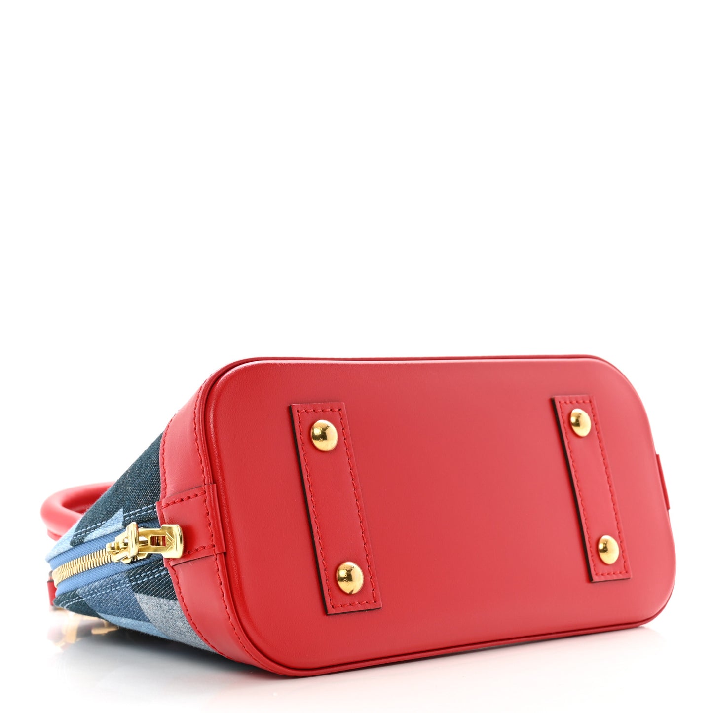 Denim Damier Monogram Patchwork Alma BB