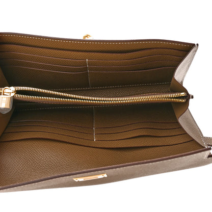 Hermes Epsom Kelly Longue Wallet Etoupe 5 of 8