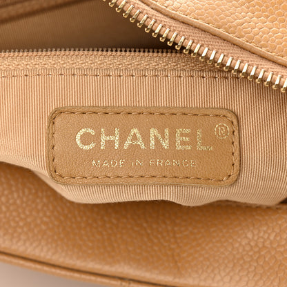 Chanel Caviar Quilted Timeless CC Shoulder Bag Beige 6 of 12
