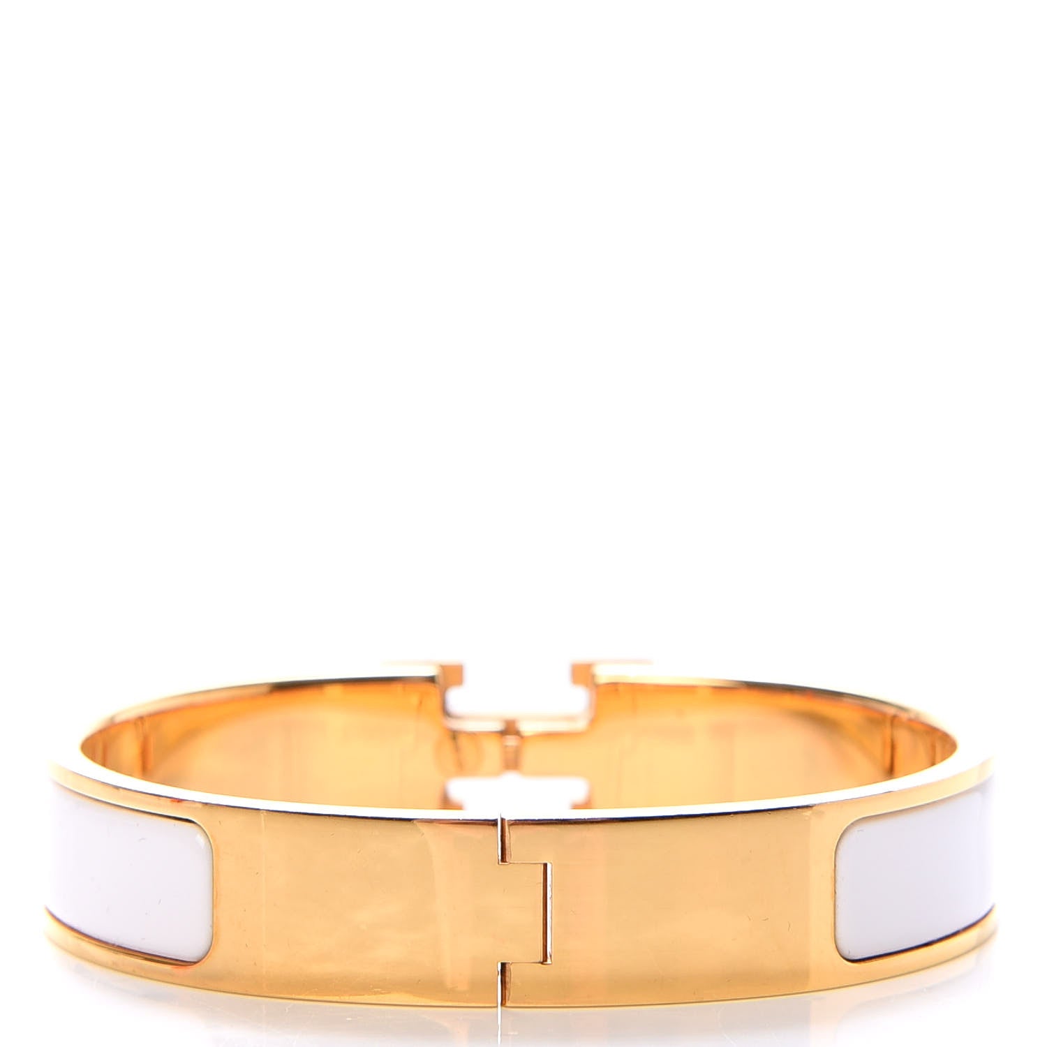 Hermes Enamel Narrow Clic Clac H Bracelet PM White 3 of 6