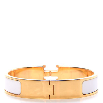 Hermes Enamel Narrow Clic Clac H Bracelet PM White 3 of 6