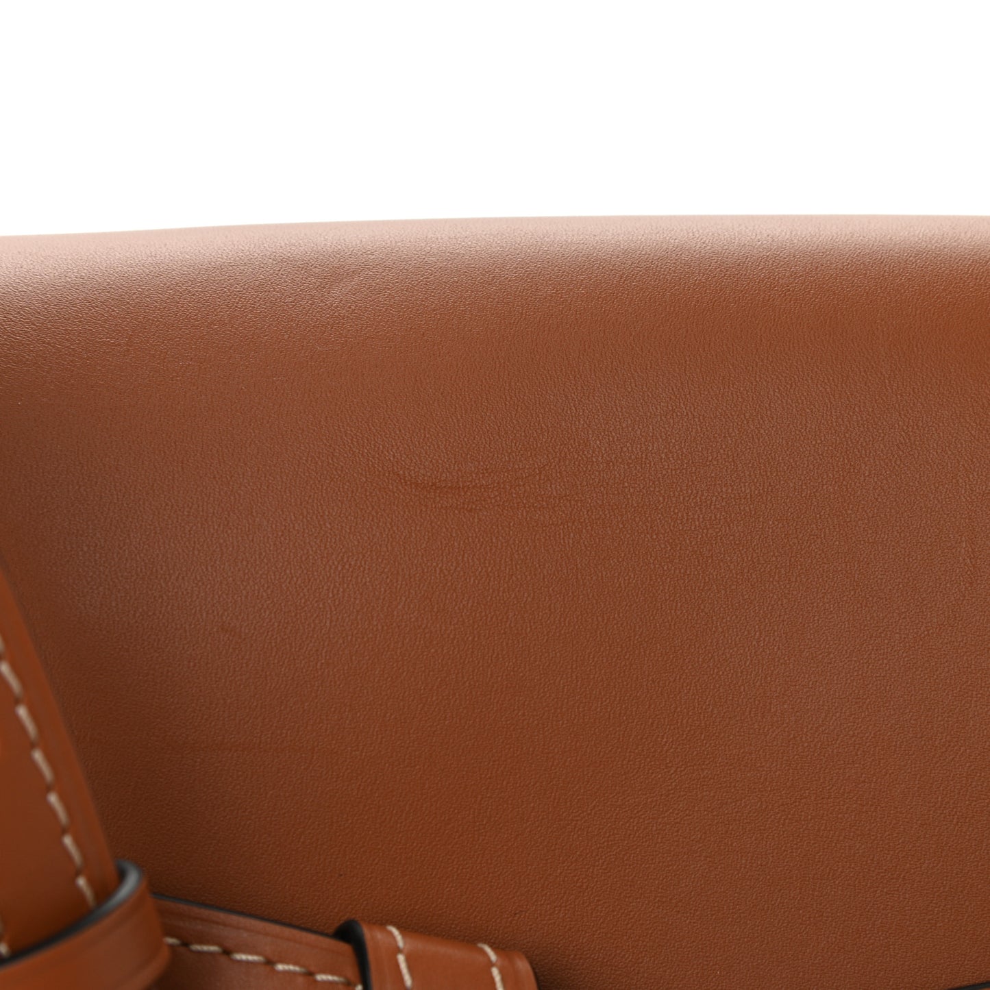 Calfskin Small Gate Crossbody Bag Tan Steel Blue