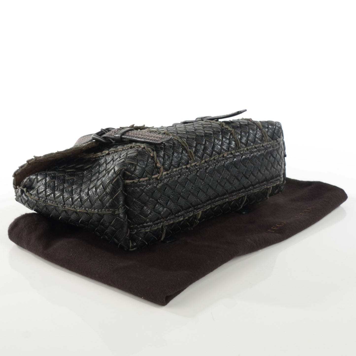 Vivo Cervo Intreccio Satchel Nero Black