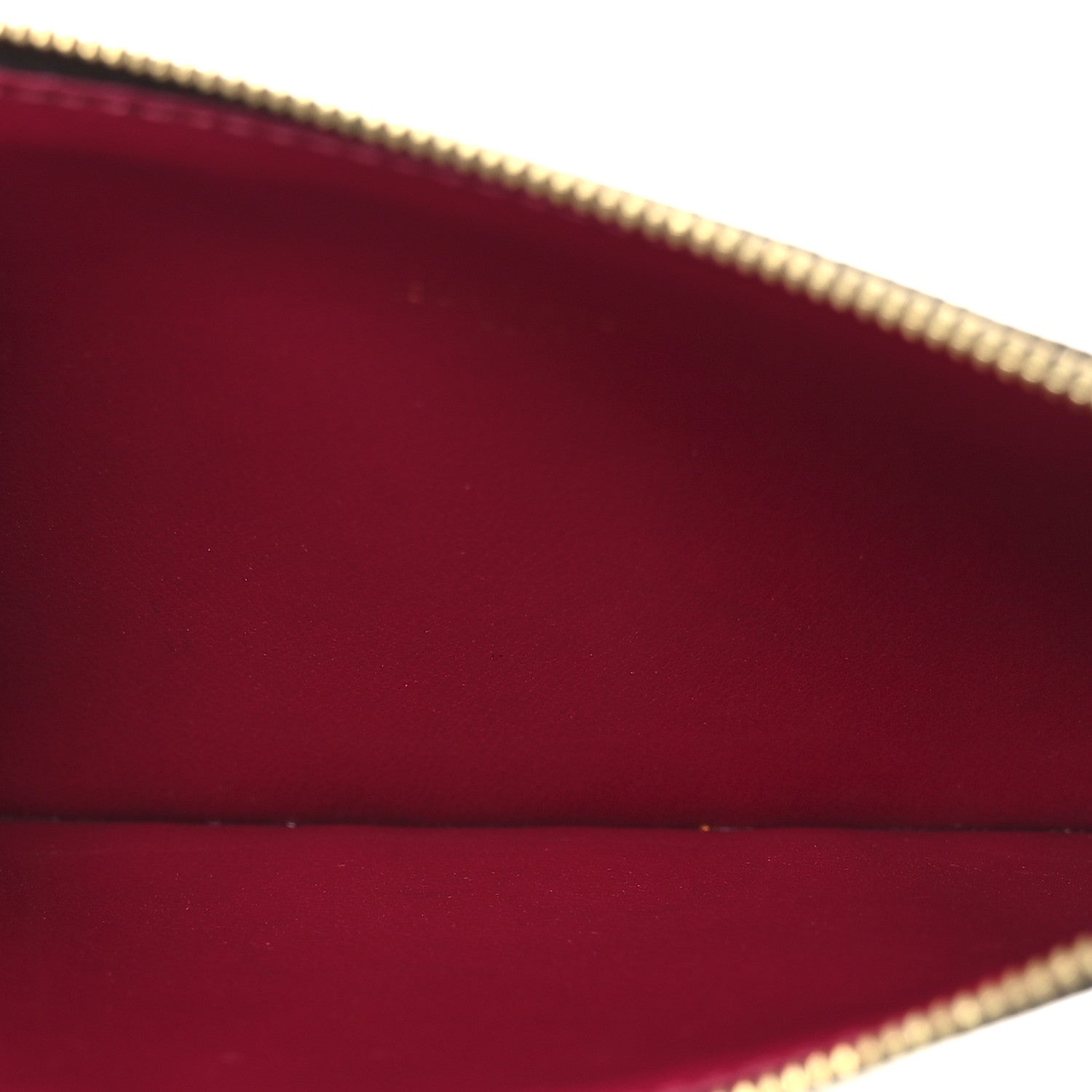 Louis Vuitton Monogram Felicie Chain Wallet Zippered Insert Fuchsia 5 of 6