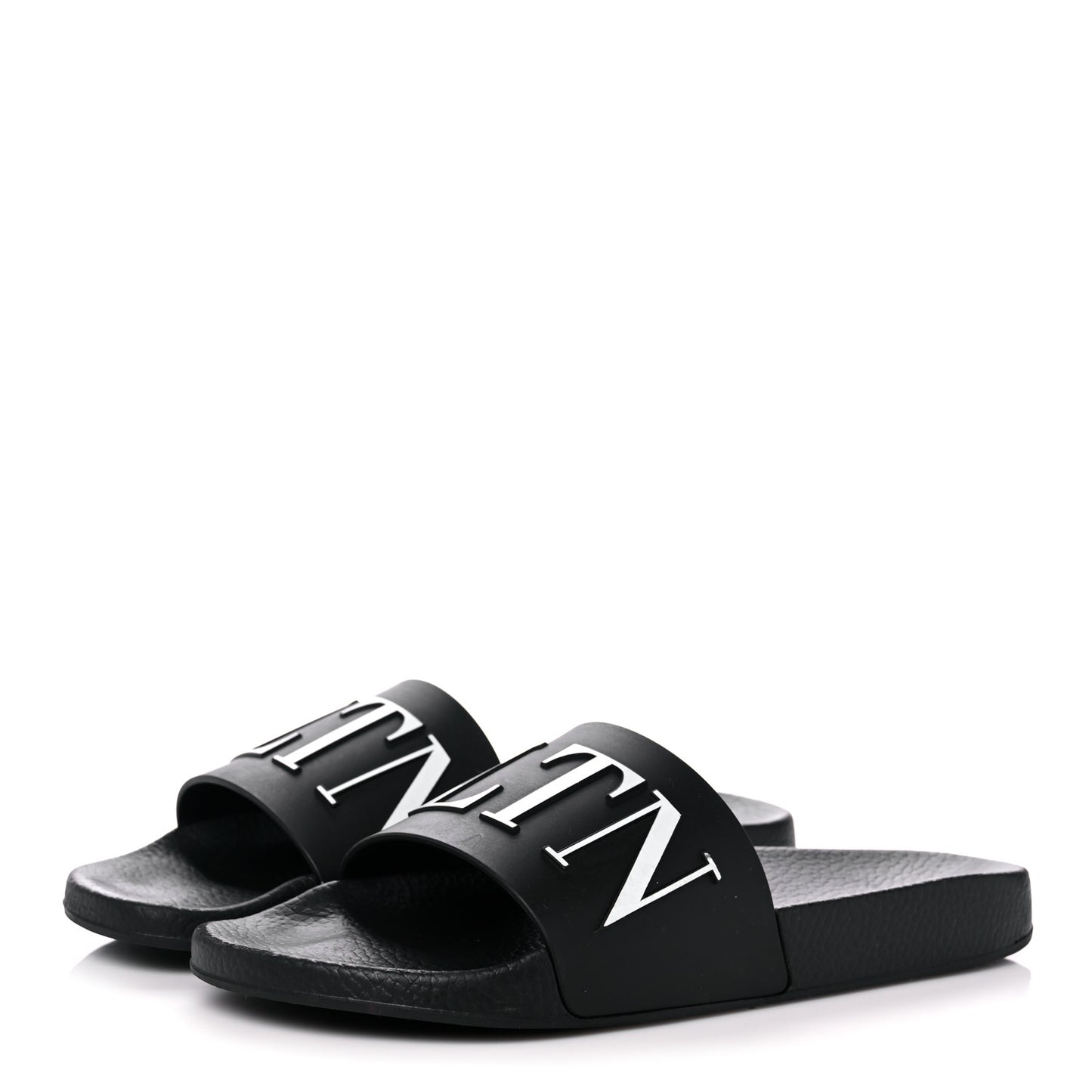 Rubber Mens VLTN Pool Slide Sandals 41 Black