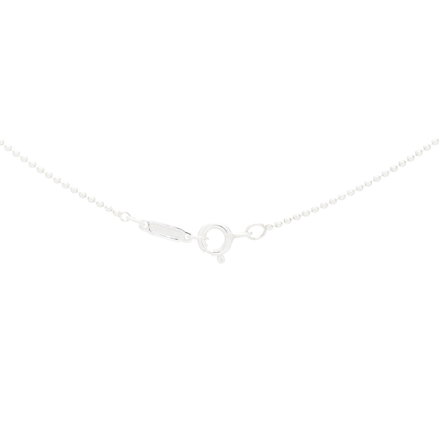 Sterling Silver 1.2mm Bead Chain Necklace 18"
