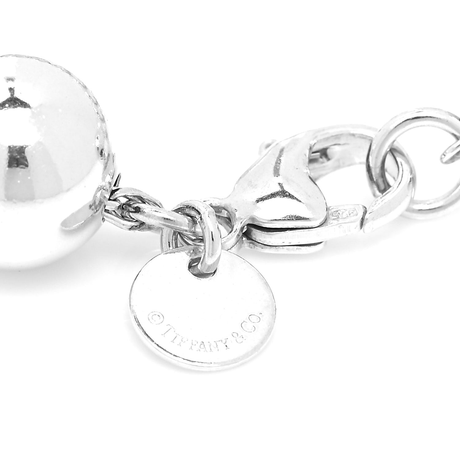 Tiffany Sterling Silver 10mm HardWear Ball Bracelet 3 of 5
