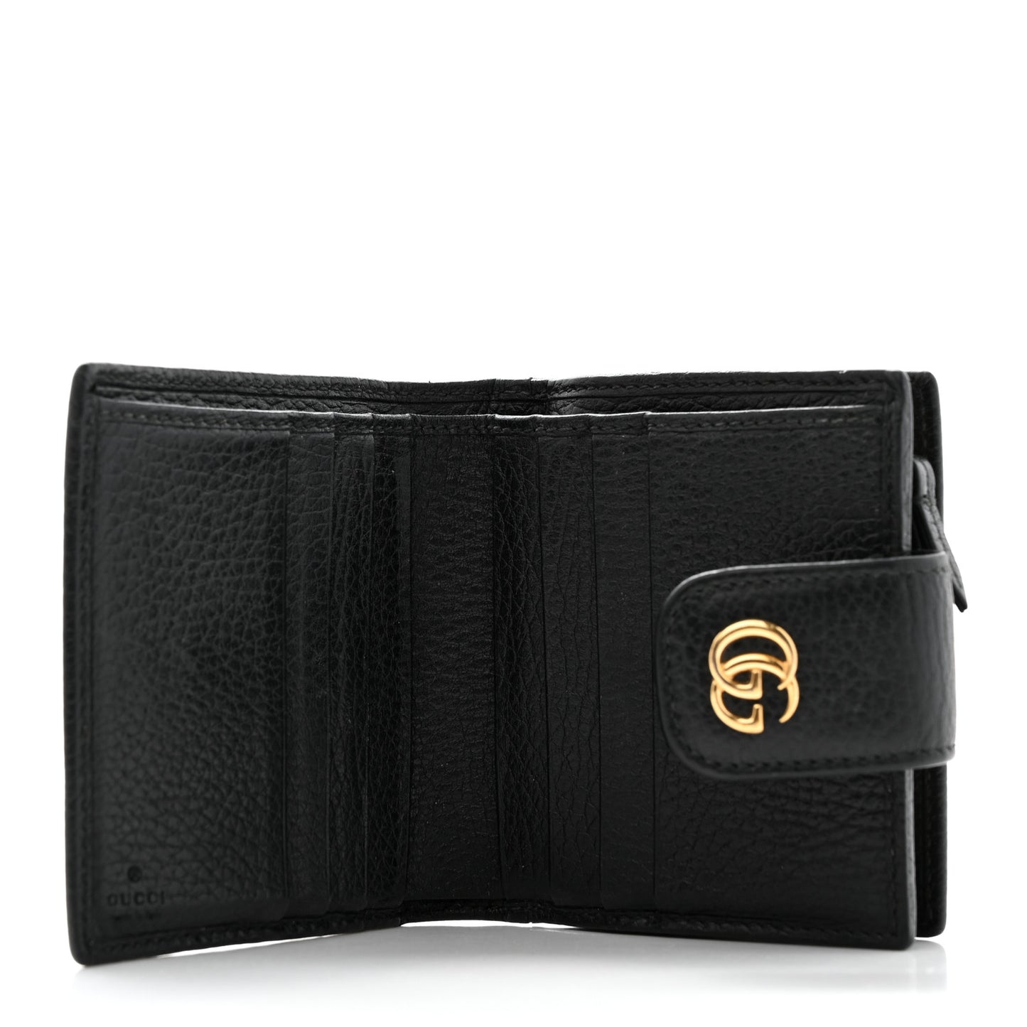Dollar Calfskin GG Marmont French Wallet Black
