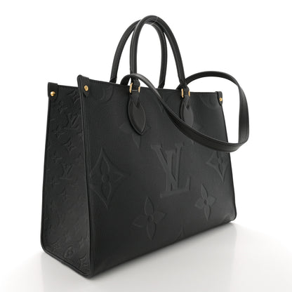 Louis Vuitton Empreinte Monogram Giant Onthego MM Black 3 of 12