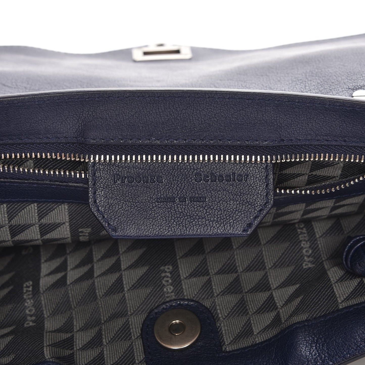 Lambskin Medium PS1 Satchel Indigo