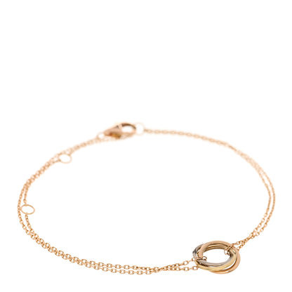Cartier 18K Pink Yellow White Gold Trinity Bracelet 1 of 3