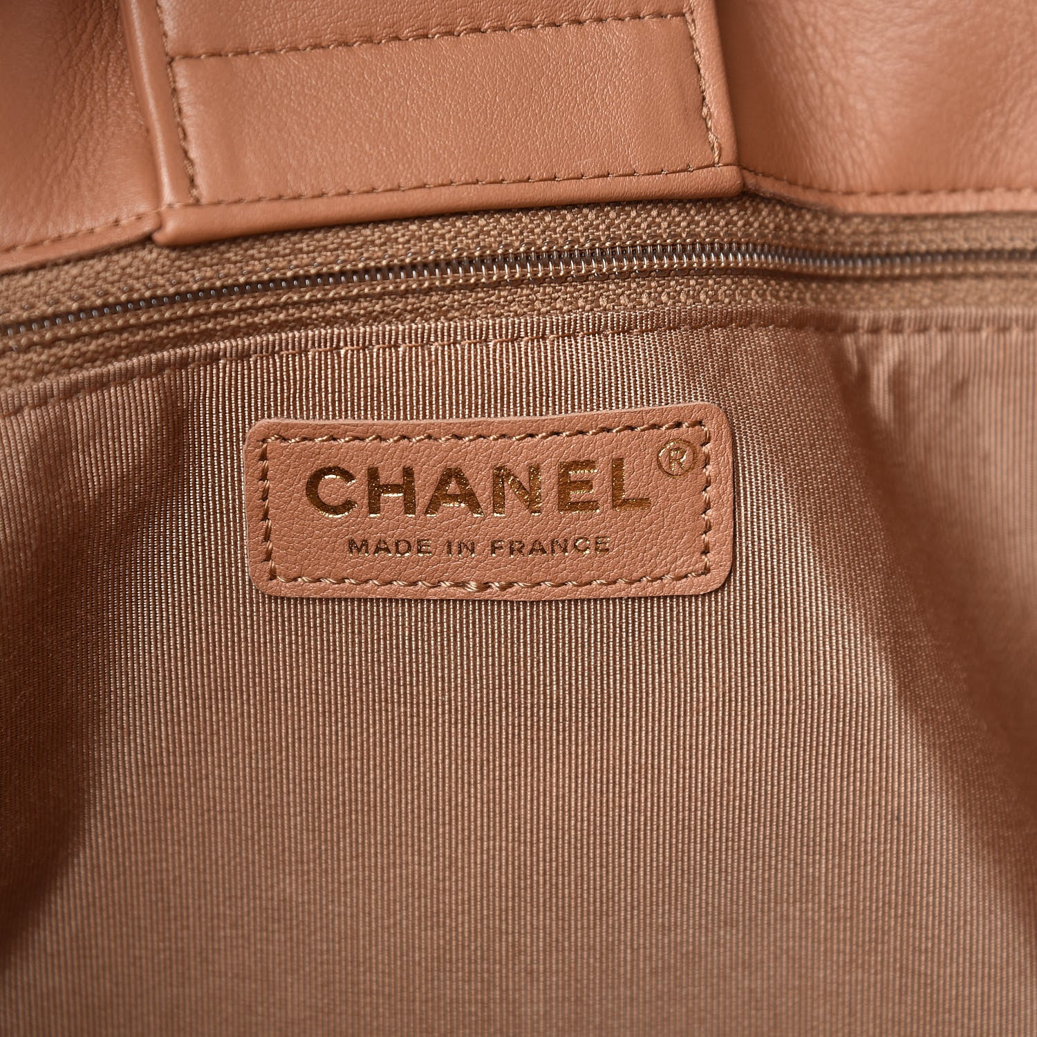 Chanel Calfskin Quilted Timeless Tote Beige 8 of 10