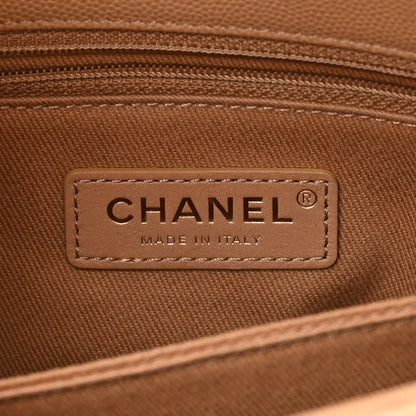 Chanel Caviar Lizard Embossed Quilted Mini Coco Handle Flap Beige 6 of 13