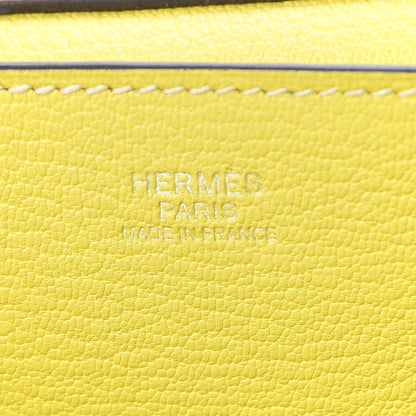 Hermes Taurillon Novillo Opli 28 Toffee Lime 6 of 11