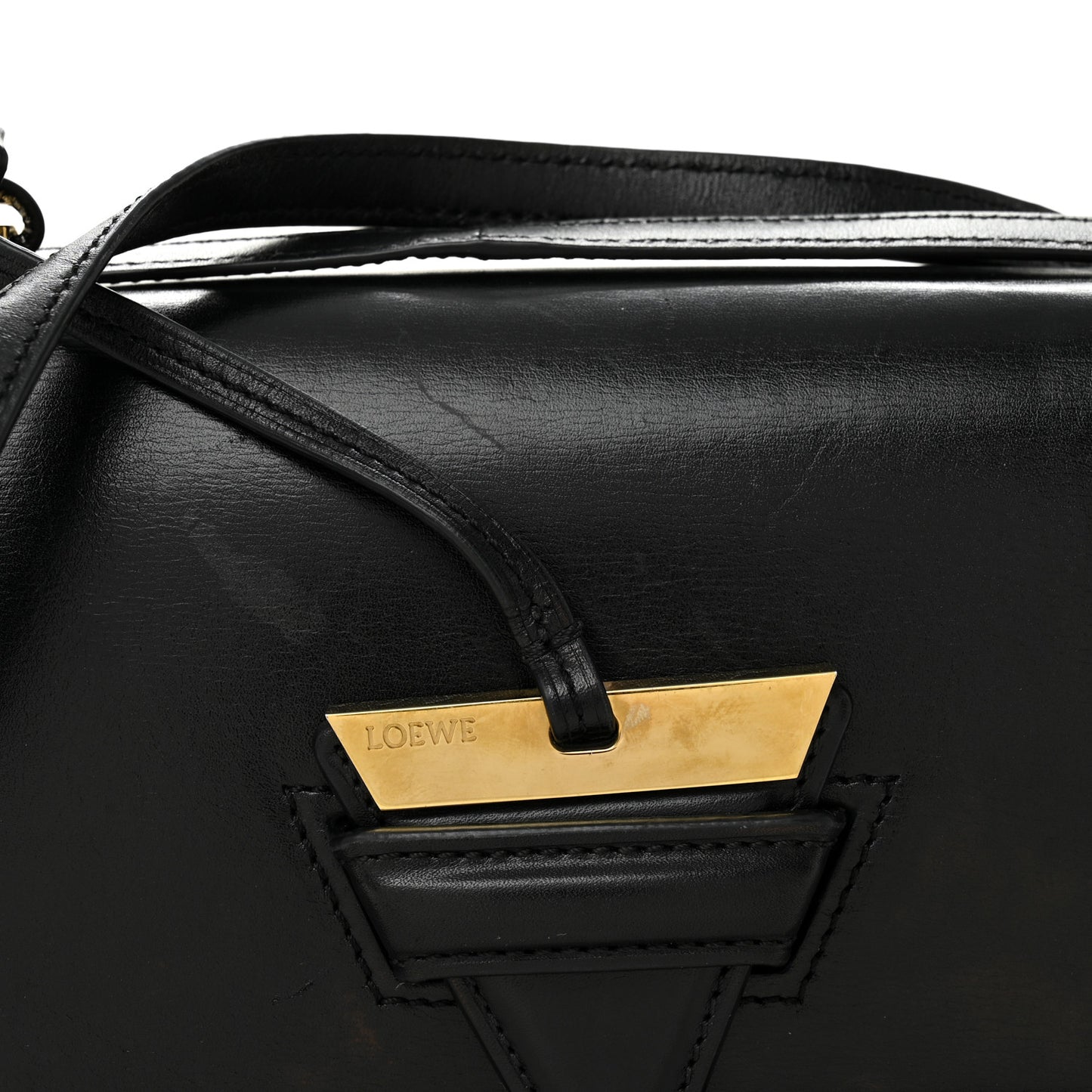 Calfskin Small Barcelona Shoulder Bag Black