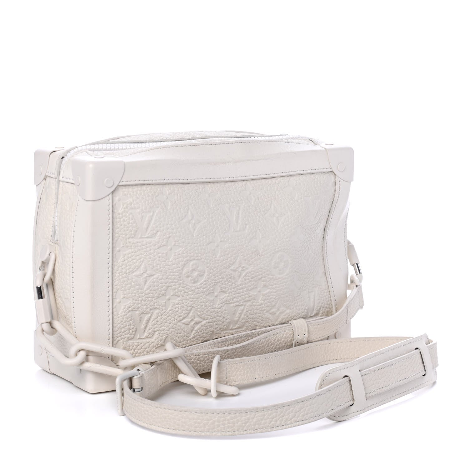 Louis Vuitton Taurillon Monogram Solar Ray Soft Trunk Powder White 2 of 4