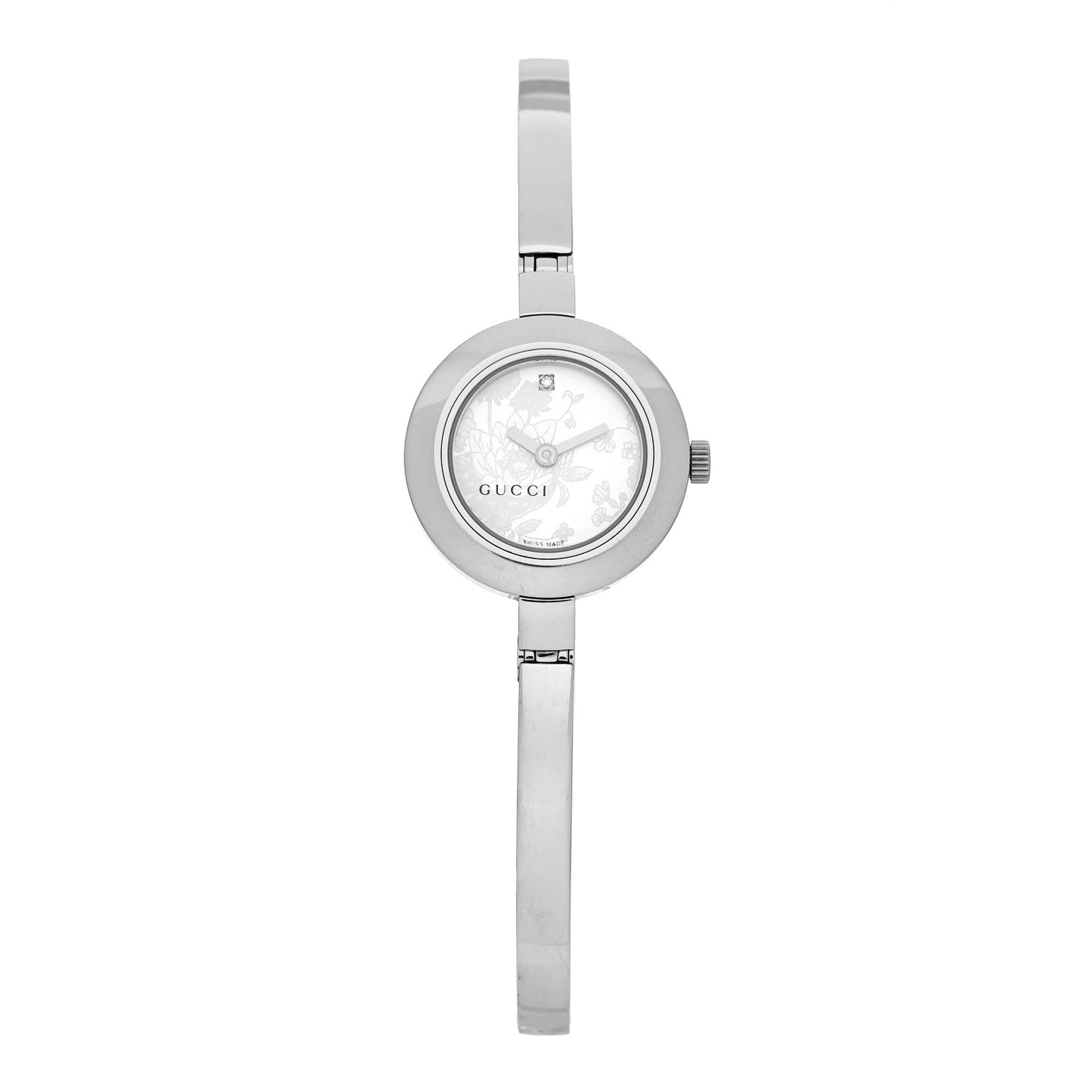 Stainless Steel Diamond 25mm 105 Series Floral Quartz Watch