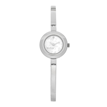 Gucci Stainless Steel Diamond 25mm 105 Series Floral Quartz Watch 1 of 4