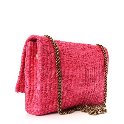 Saint Laurent Raffia Medium Monogram Kate Satchel Pink Glow 3 of 10
