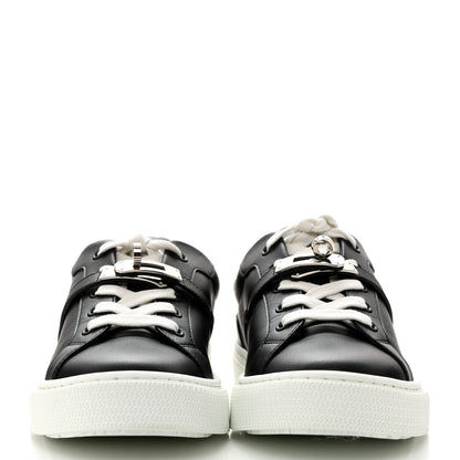 Hermes Calfskin Day Sneakers 37 Black 2 of 8