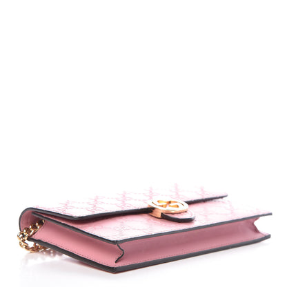 Gucci Guccissima Icon Chain Wallet Carmine Rose 4 of 10