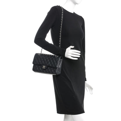 Chanel Caviar Quilted Medium Double Flap Black 2 of 7