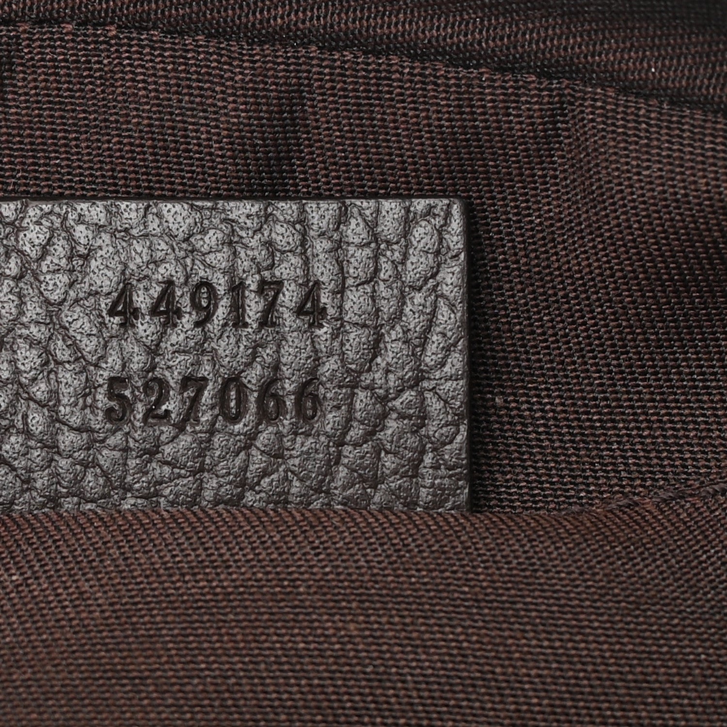 Gucci Monogram Dollar Calfskin Belt Bag Beige Ebony Testa di Moro Marrone Scuro 7 of 13