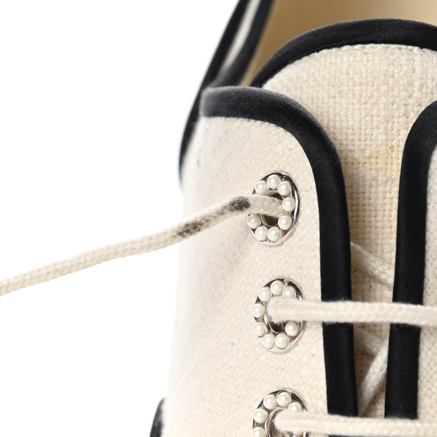 Raffia Lace Up Wedge Espadrilles 37.5 Beige