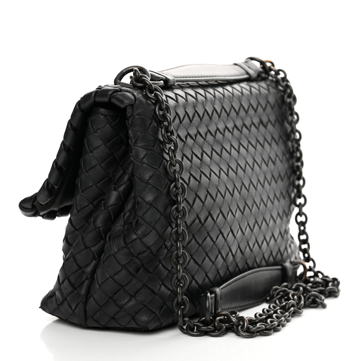 Bottega Veneta Nappa Intrecciato Small Olimpia Bag Black 3 of 24