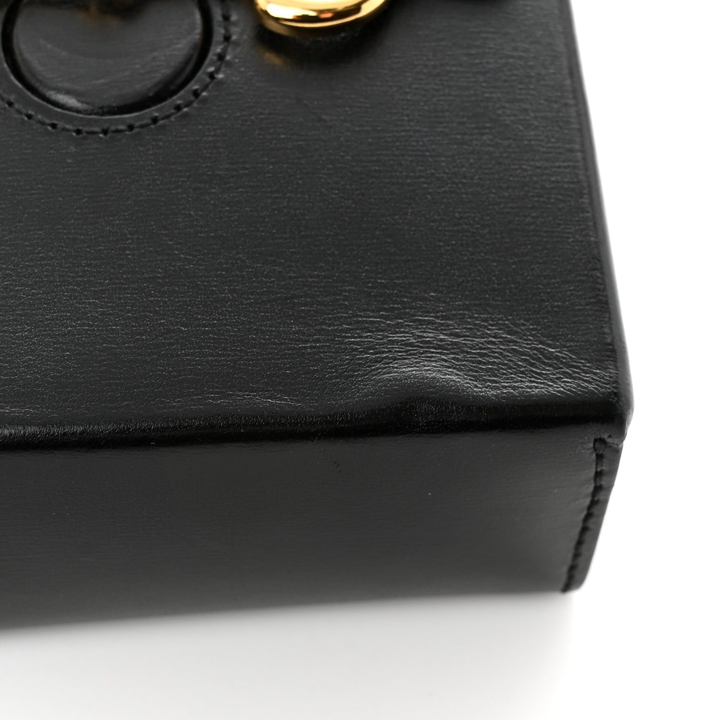Boarded Plutone Calfskin Mini Horsebit 1955 Crossbody Bag Black