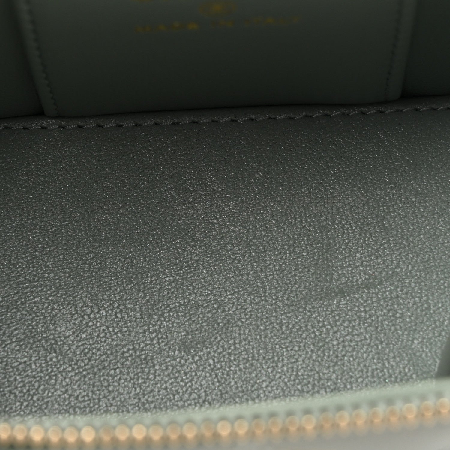 Chanel Metallic Lambskin Quilted Dynasty Mini Vanity Case With Chain Grey 11 of 12