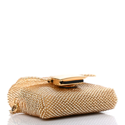 Fendi Glass Vitello King Beaded Mini Pico Baguette Charm Semolino 3 of 5